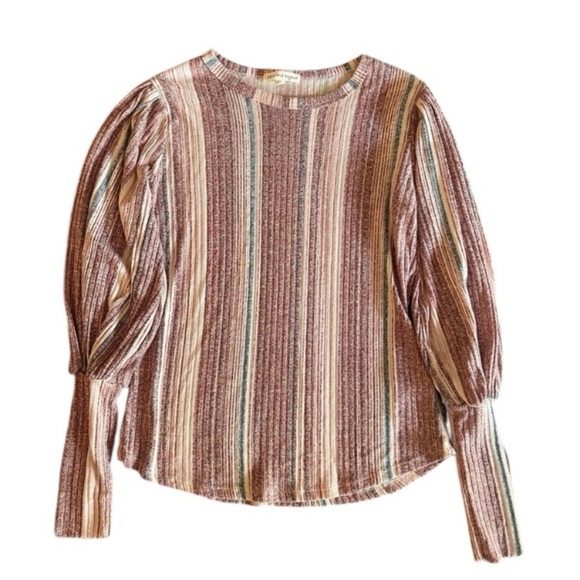 Women's Comfy striped top by Above and  Beyond Size Medium - Picture 1 of 10